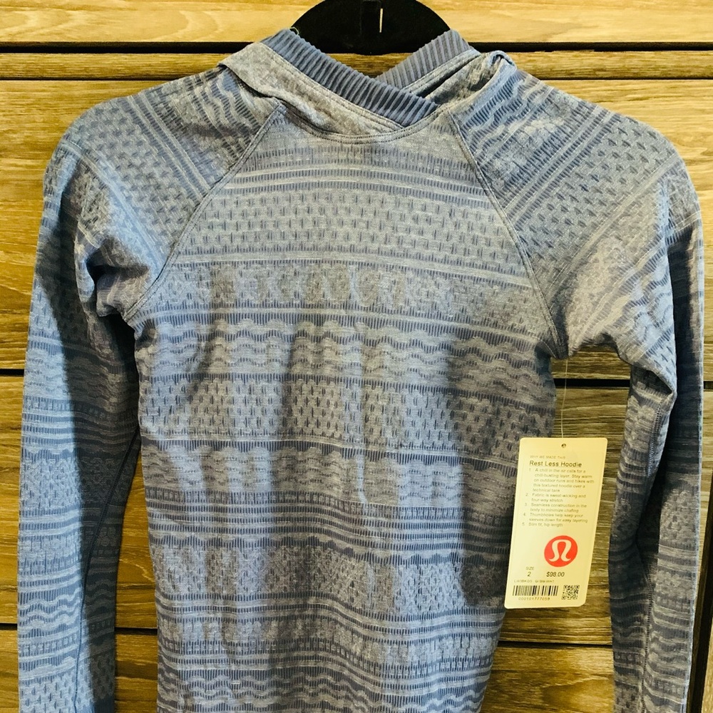 LULULEMON NWT Rest Less Hoodie